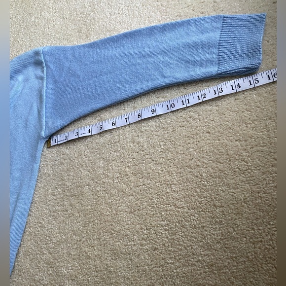 Boohoo blue knitted sweater shorts top set size medium matching two piec… - Picture 16 of 16